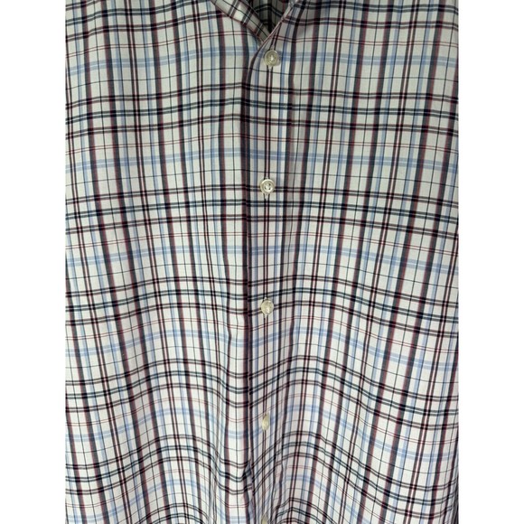 TOMMY HILFIGER Men's Checkered Long Sleeve Button-Down Shirt - Size 17 34/35. - Picture 4 of 6